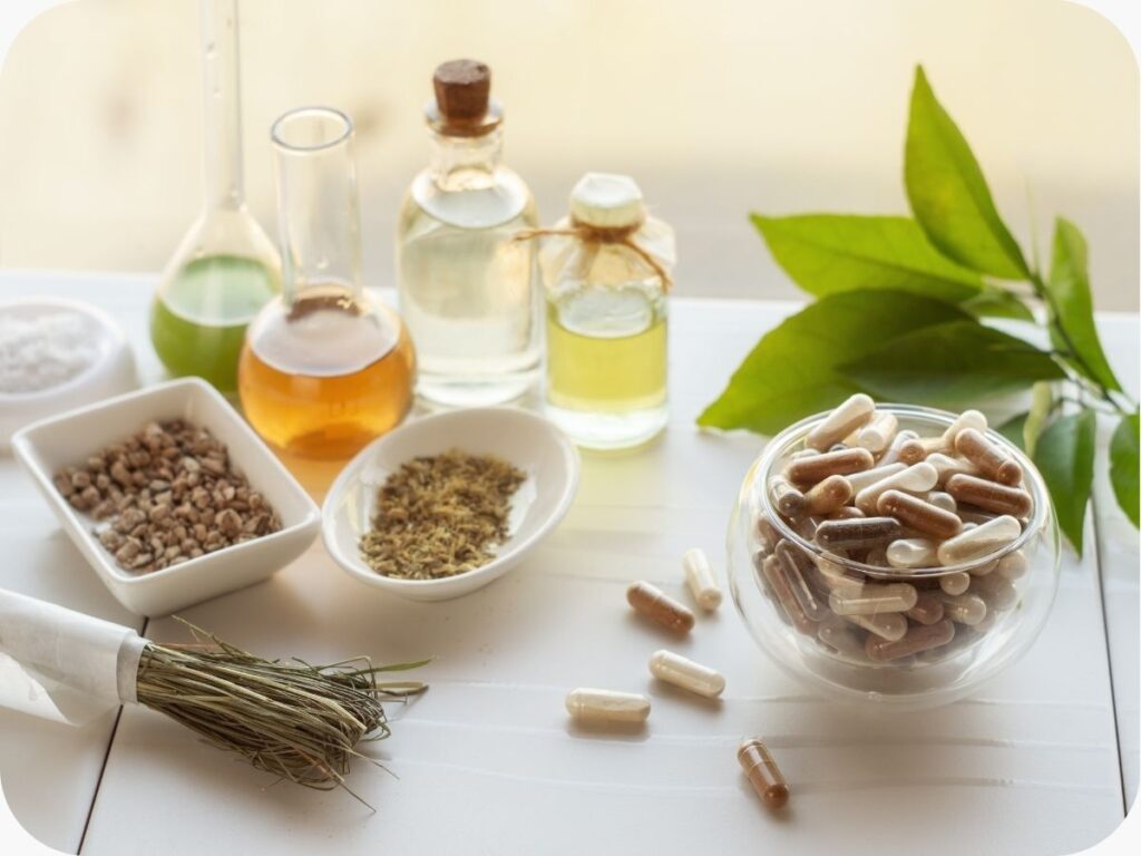 Botanical extracts undergoing identity and purity testing in laboratory