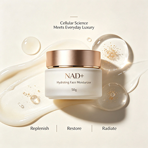 NAD+ Glow Face Cream With 5x Hyaluronic Acid Ceramide NP Niacinamide Vitamin C Anti Stress Anti Aging Hydration Repair