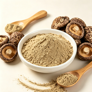 Food Grade Shiitake Mushroom Mycelium Extract Powder 30% Polysaccharide
